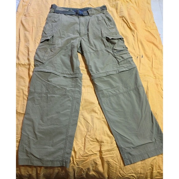 Abercrombie Fitch Pants Men M Green VTG 90s Y2K Paratrooper Baggy Cargo Military - Picture 1 of 8